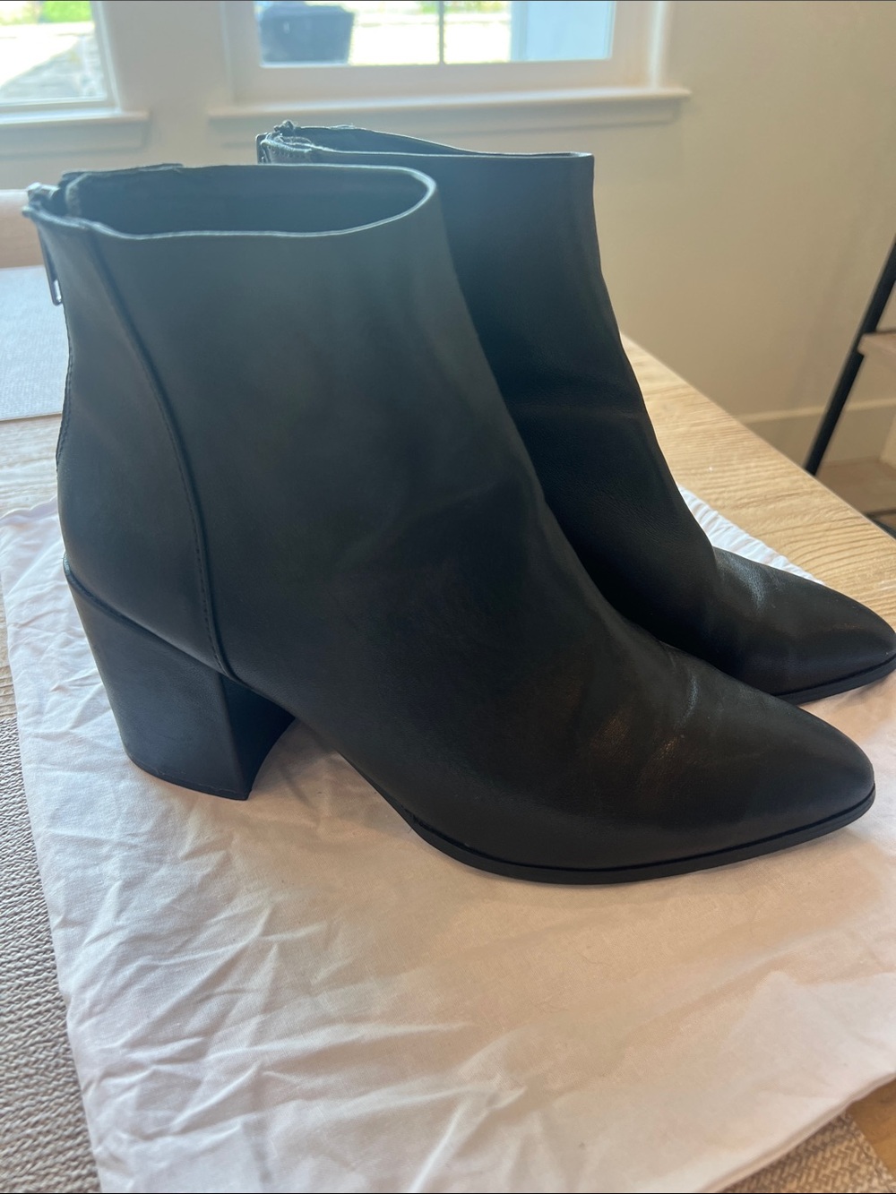 Steve Madden Jillian Classic Black Women's Pointed Toe Ankle Boots